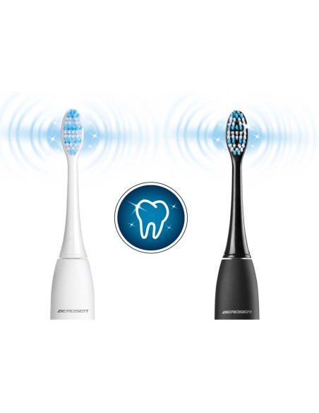 Sonic dantų šepetėlių rinkinys Sonica B3 baltos ir juodos spalvos