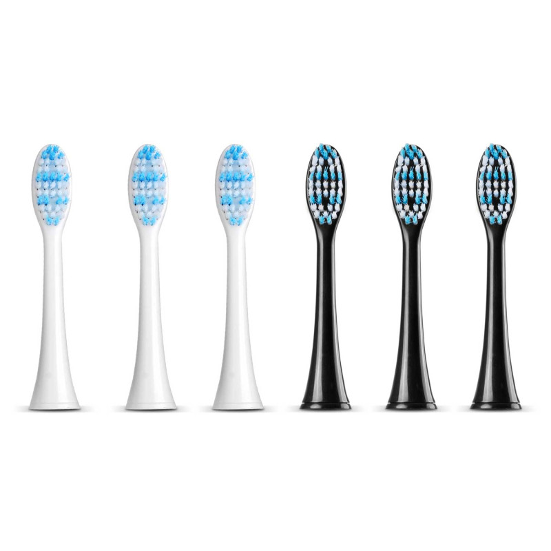 Sonic dantų šepetėlių rinkinys Sonica B3 baltos ir juodos spalvos