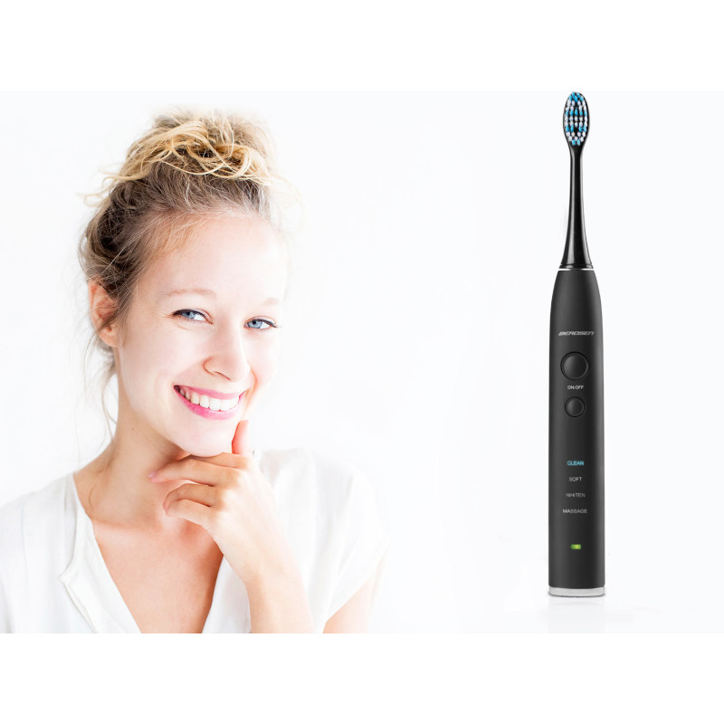 Sonica B3 sonic juodas dantų šepetėlis