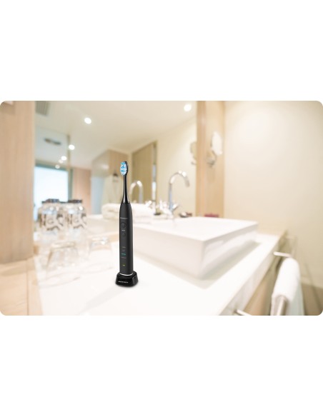 Sonica B3 sonic juodas dantų šepetėlis