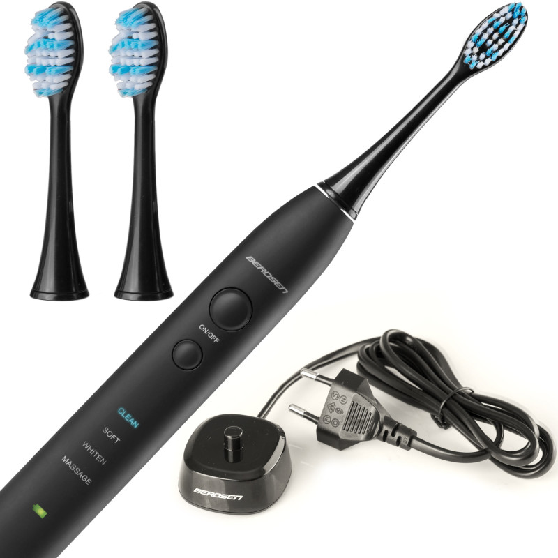 Sonica B3 sonic juodas dantų šepetėlis