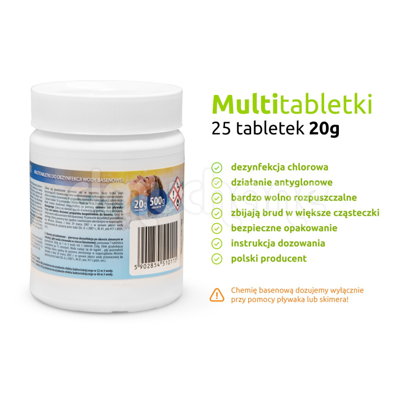 Daugiafunkcinės tabletės 25 x 20g - 0,5kg