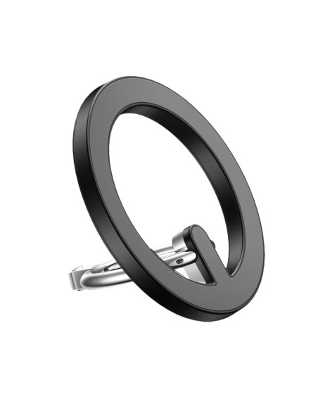 Automobilinis laikiklis yra magnetinis telefono žiedo stovas juodas Automobilinis laikiklis yra magnetinis telefono žiedo stovas juodas