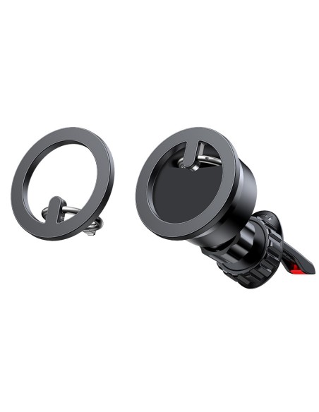 Automobilinis laikiklis yra magnetinis telefono žiedo stovas juodas Automobilinis laikiklis yra magnetinis telefono žiedo stovas juodas