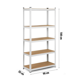 Metalinė laikymo lentyna 180 x 90 x 30 Humberg 4844