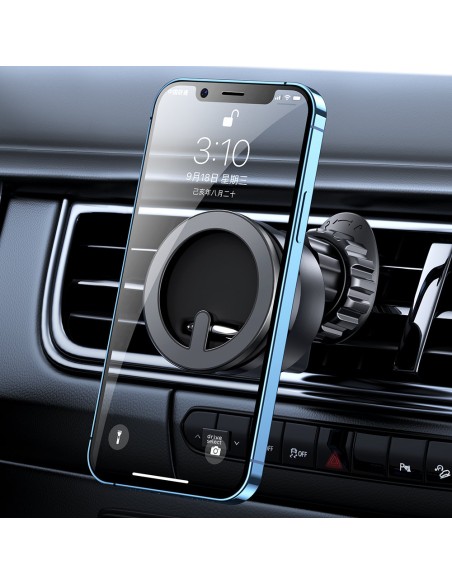 Automobilinis laikiklis yra magnetinis telefono žiedo stovas juodas Automobilinis laikiklis yra magnetinis telefono žiedo stovas juodas