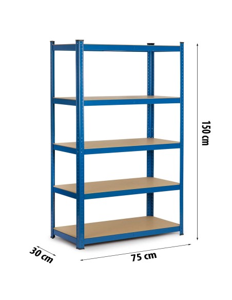 Metalinė laikymo lentyna 150 x 75 x 30 Humberg 4842 Metalinė laikymo lentyna 150 x 75 x 30 Humberg 4842