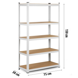 Metalinė laikymo lentyna 150 x 75 x 30 Humberg 4841