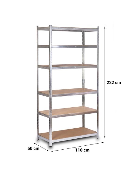 Metalinė laikymo lentyna 222 x 110 x 50 cm Humberg HR-815 Metalinė laikymo lentyna 222 x 110 x 50 cm Humberg HR-815