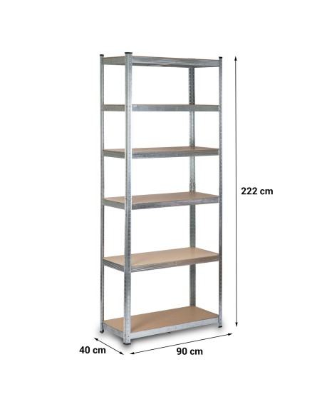 Metalinė laikymo lentyna 222 x 90 x 40 cm Humberg HR-814 Metalinė laikymo lentyna 222 x 90 x 40 cm Humberg HR-814