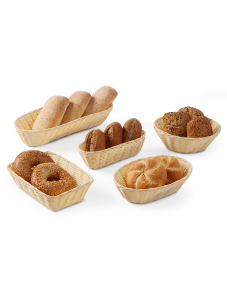 Ovalus polirotango duonos krepšelis 225x110x60mm - Hendi 426708