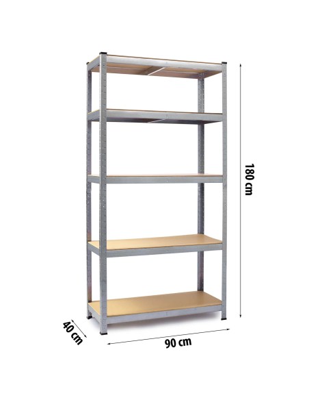 Metalinė laikymo lentyna 180 x 90 x 40 cm Humberg HR-812 Metalinė laikymo lentyna 180 x 90 x 40 cm Humberg HR-812
