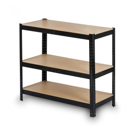Metalinė laikymo lentyna 150 x 75 x 30 cm Humberg HR-811 juoda