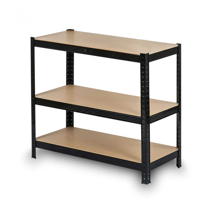 Metalinė laikymo lentyna 150 x 75 x 30 cm Humberg HR-811 juoda