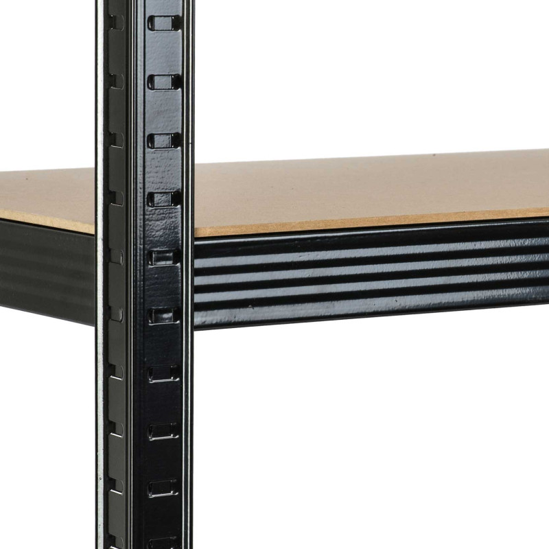 Metalinė laikymo lentyna 150 x 75 x 30 cm Humberg HR-811 juoda
