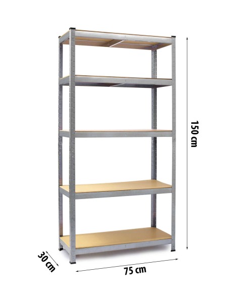 Metalinė laikymo lentyna 150 x 75 x 30 cm Humberg HR-810 Metalinė laikymo lentyna 150 x 75 x 30 cm Humberg HR-810