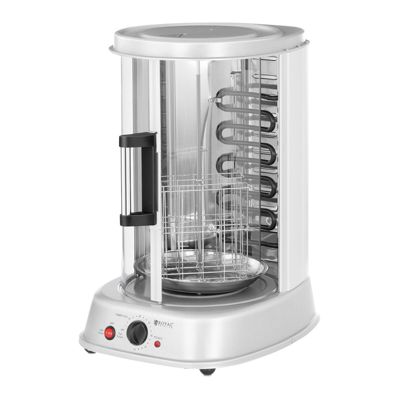 MINI grilis kebabas grilis giroskopas žuvis daržovių vertikalus 4in1 1800W Royal Catering RCGV-1800