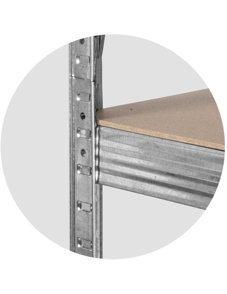 Metalinė laikymo lentyna 180 x 90 x 40 Plonos 470200 Metalinė laikymo lentyna 180 x 90 x 40 Plonos 470200