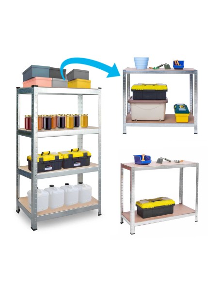 Metalinė laikymo lentyna 150 x 75 x 30 Plonos 470000 Metalinė laikymo lentyna 150 x 75 x 30 Plonos 470000