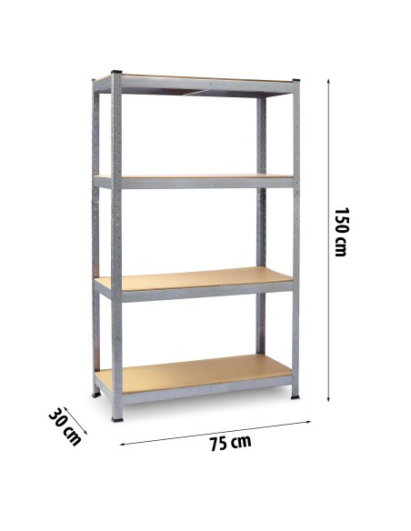 Metalinė laikymo lentyna 150 x 75 x 30 Plonos 470000 Metalinė laikymo lentyna 150 x 75 x 30 Plonos 470000