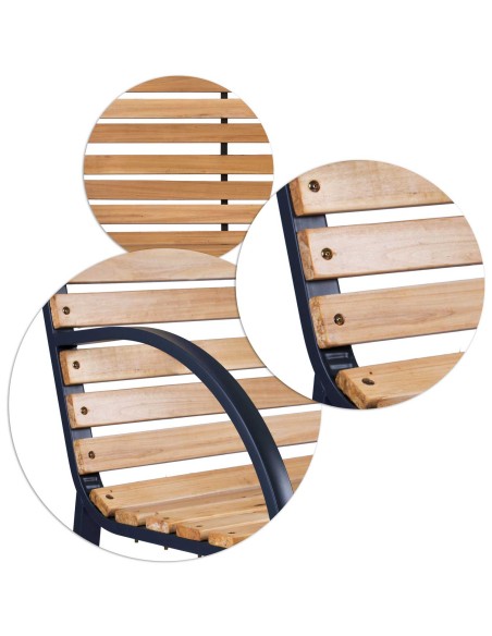 Parko suolas su atlošu 117,5 x 83 x 57 cm Luca Sofotel Parko suolas su atlošu 117,5 x 83 x 57 cm Luca Sofotel