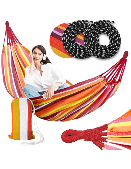 Sodo hamakas Malaga Single red So fotelis Sodo hamakas Malaga Single red So fotelis