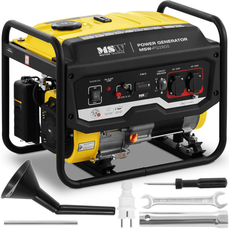 Energijos generatorius elektros generatorius su rankiniu paleidimu 15 l 230 V 2800 W
