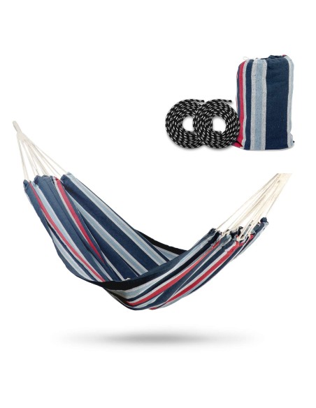 Sodo hamakas Malaga Dvivietis mėlynos ir raudonos spalvos Sofotel Sodo hamakas Malaga Dvivietis mėlynos ir raudonos spalvos Sofotel