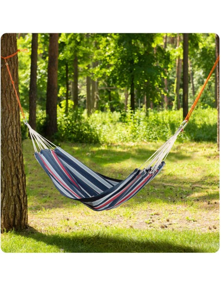 Sodo hamakas Malaga Dvivietis mėlynos ir raudonos spalvos Sofotel Sodo hamakas Malaga Dvivietis mėlynos ir raudonos spalvos Sofotel