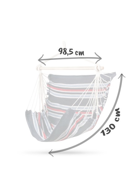 Sofotel Rhodes Brazilijos mėlyna ir raudona pakabinama kėdė Sofotel Rhodes Brazilijos mėlyna ir raudona pakabinama kėdė