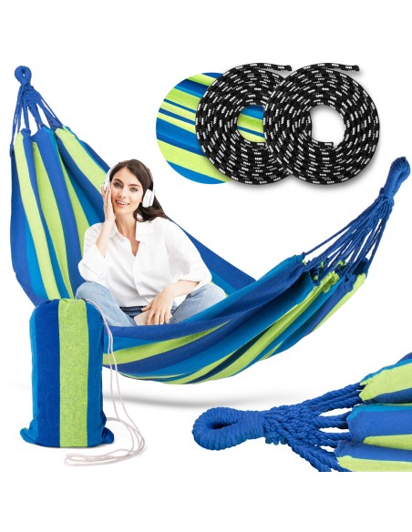 Sodo hamakas 200 x 100 cm Malaga Vienvietis, 1 asmuo Sodo hamakas 200 x 100 cm Malaga Vienvietis, 1 asmuo