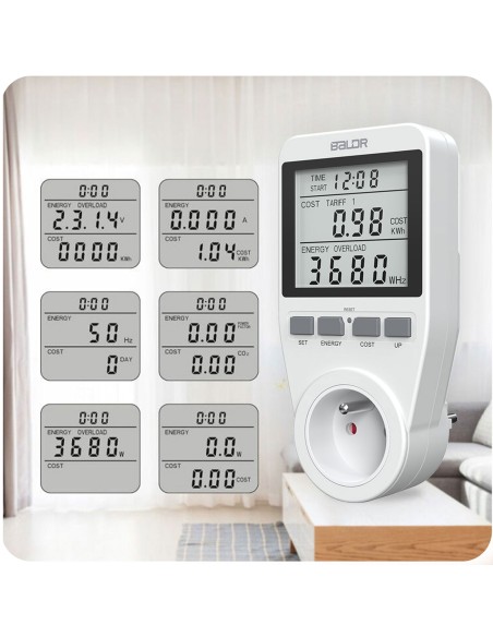 Vienfazis vatmetras Berdsen BD-990 baltas Vienfazis vatmetras Berdsen BD-990 baltas