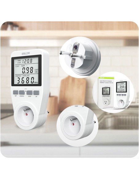 Vienfazis vatmetras Berdsen BD-990 baltas Vienfazis vatmetras Berdsen BD-990 baltas