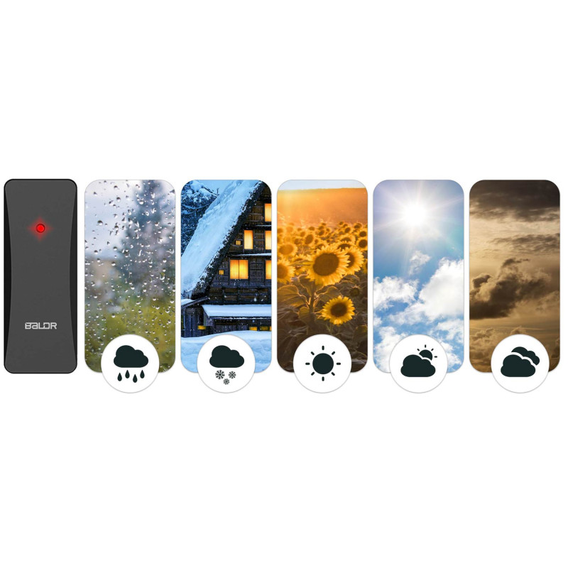 Siųstuvas orų stočiai BALDR juodas