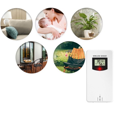 Berdsen BD-920 orų stoties siųstuvas baltas Berdsen BD-920 orų stoties siųstuvas baltas