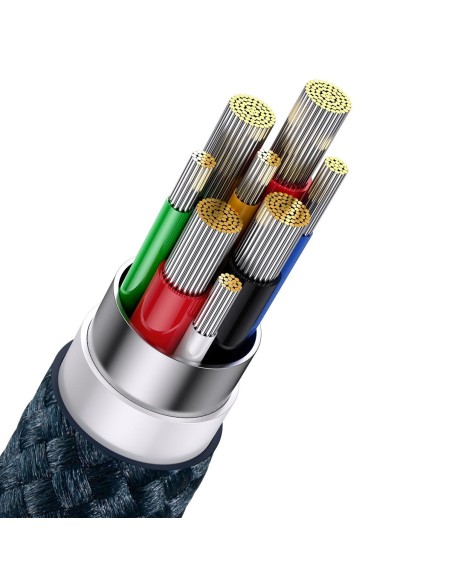 „Flash Series II“ laidas USB-C USB A tipo „iPhone Lightning“ microUSB 100 W 1,5 m mėlynas „Flash Series II“ laidas USB-C USB A tipo „iPhone Lightning“ microUSB 100 W 1,5 m mėlynas