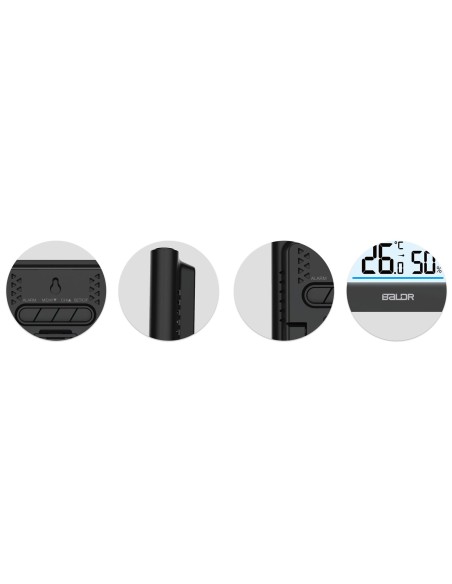 Meteorologinė stotis su ekranu BD-911 juoda Meteorologinė stotis su ekranu BD-911 juoda