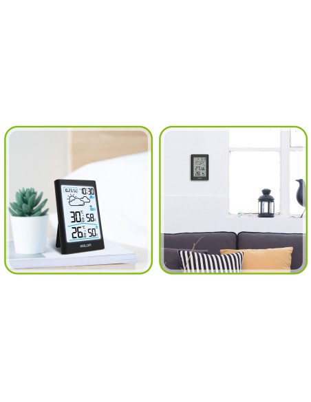 Meteorologinė stotis su ekranu BD-911 juoda Meteorologinė stotis su ekranu BD-911 juoda