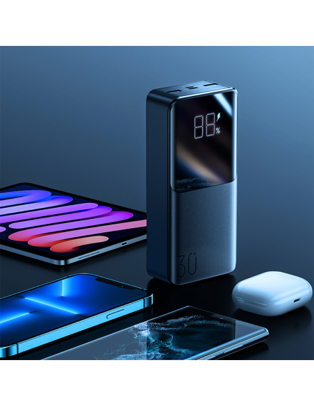 Powerbank 30000mAh 22,5W PD QC3.0 AFC juoda