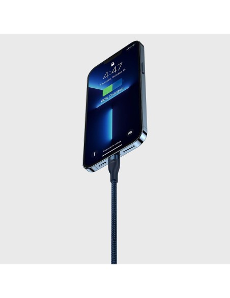 „Flash Series II“ laidas USB-C USB A tipo „iPhone Lightning“ microUSB 100 W 1,5 m mėlynas „Flash Series II“ laidas USB-C USB A tipo „iPhone Lightning“ microUSB 100 W 1,5 m mėlynas