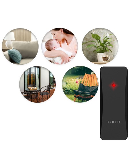 Meteorologinė stotis su ekranu BD-910 juoda Meteorologinė stotis su ekranu BD-910 juoda