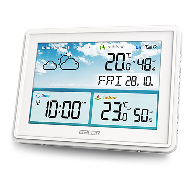 Meteorologinė stotis su ekranu BD-909 balta