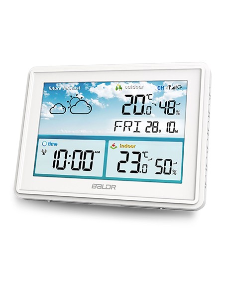 Meteorologinė stotis su ekranu BD-909 balta Meteorologinė stotis su ekranu BD-909 balta