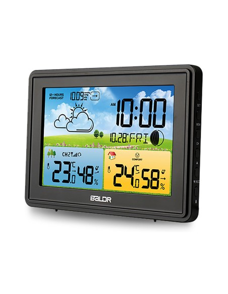Meteorologinė stotis su ekranu BD-908 juoda Meteorologinė stotis su ekranu BD-908 juoda