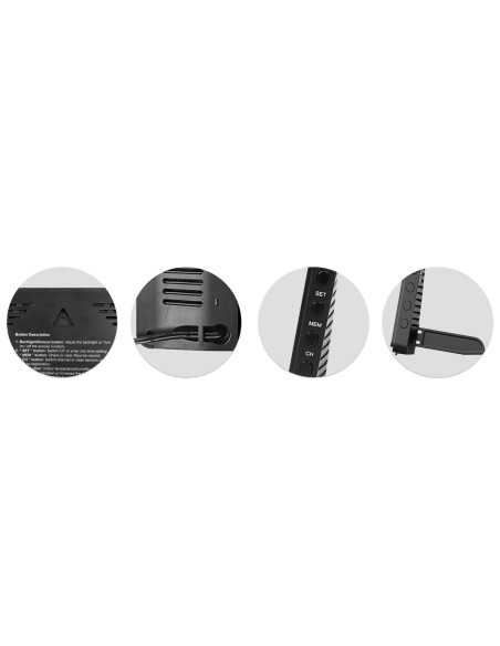 Meteorologinė stotis su ekranu BD-908 juoda Meteorologinė stotis su ekranu BD-908 juoda