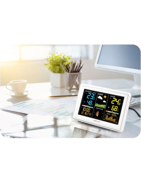 Meteorologinė stotis su ekranu BD-907 balta Meteorologinė stotis su ekranu BD-907 balta