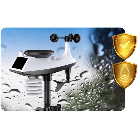 Meteorologinė stotis su ekranu BD-905 grafitas