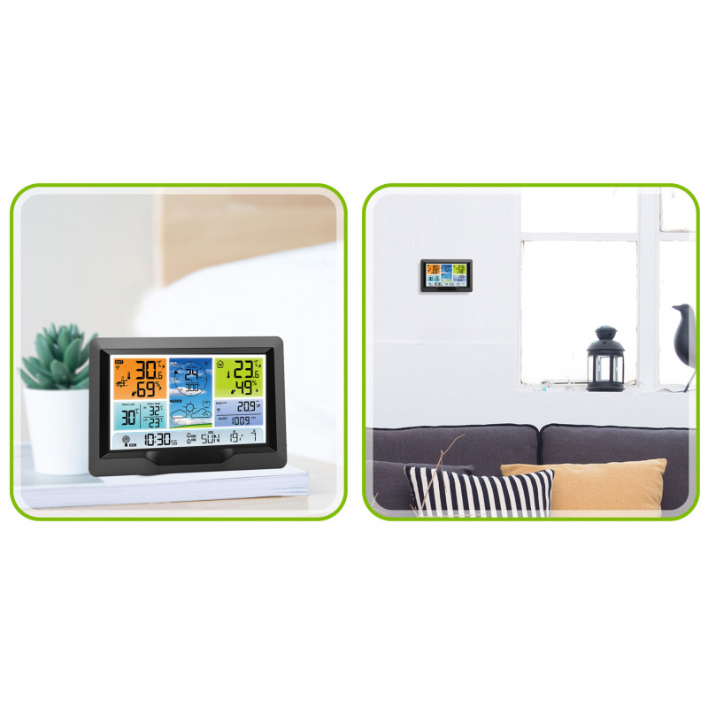 Meteorologinė stotis su ekranu BD-905 grafitas