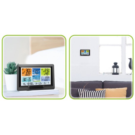 Meteorologinė stotis su ekranu BD-905 grafitas