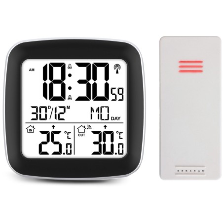 Meteorologinė stotis su ekranu BD-903 sidabras